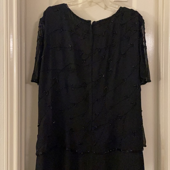 Black 1x sequin cocktail dress - Picture 5 of 10